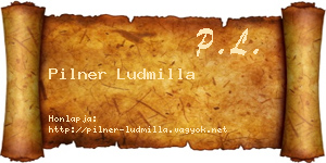Pilner Ludmilla névjegykártya